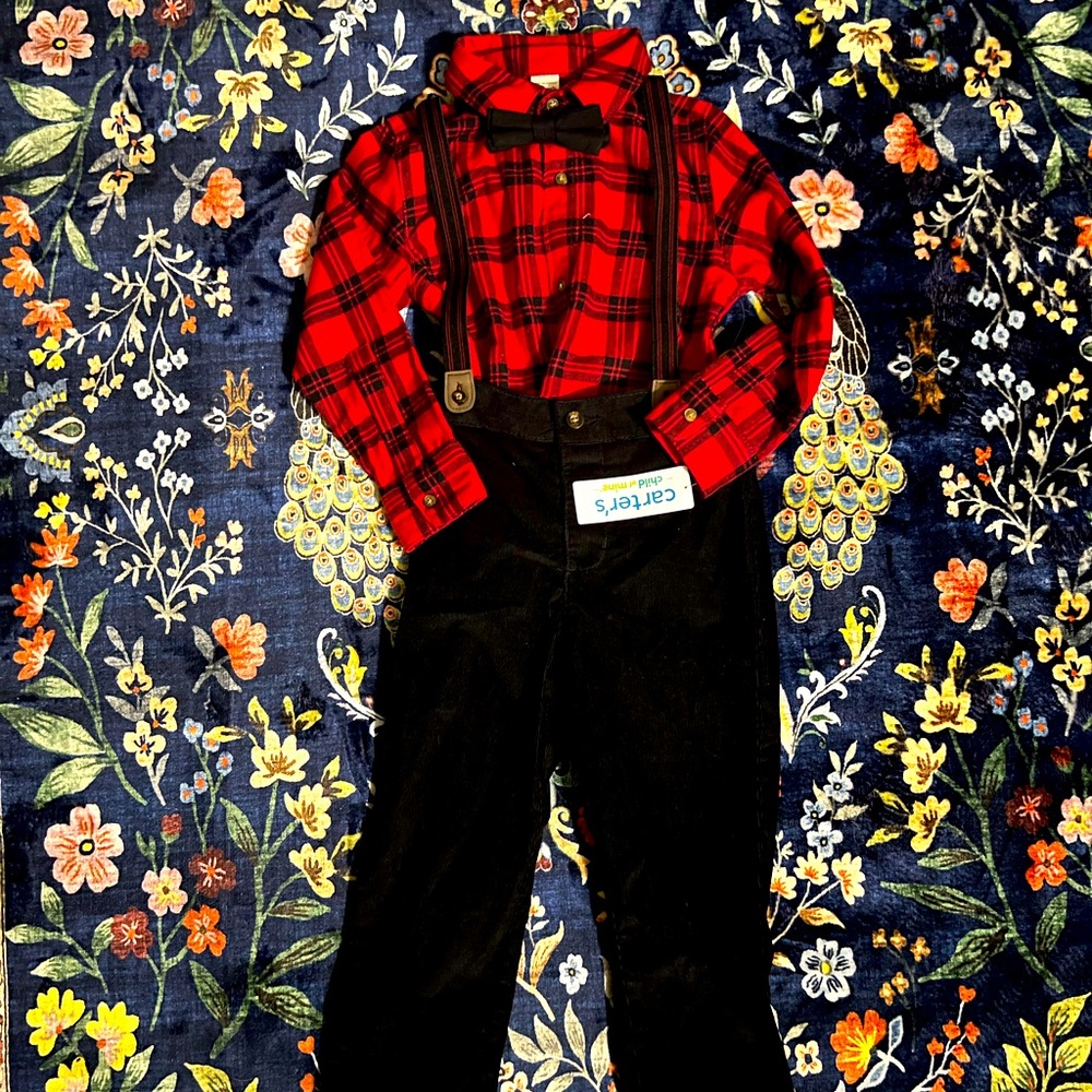 Carter's Child of Mine Toddler Boy Plaid Set, 3 Piece, Sizes 4T